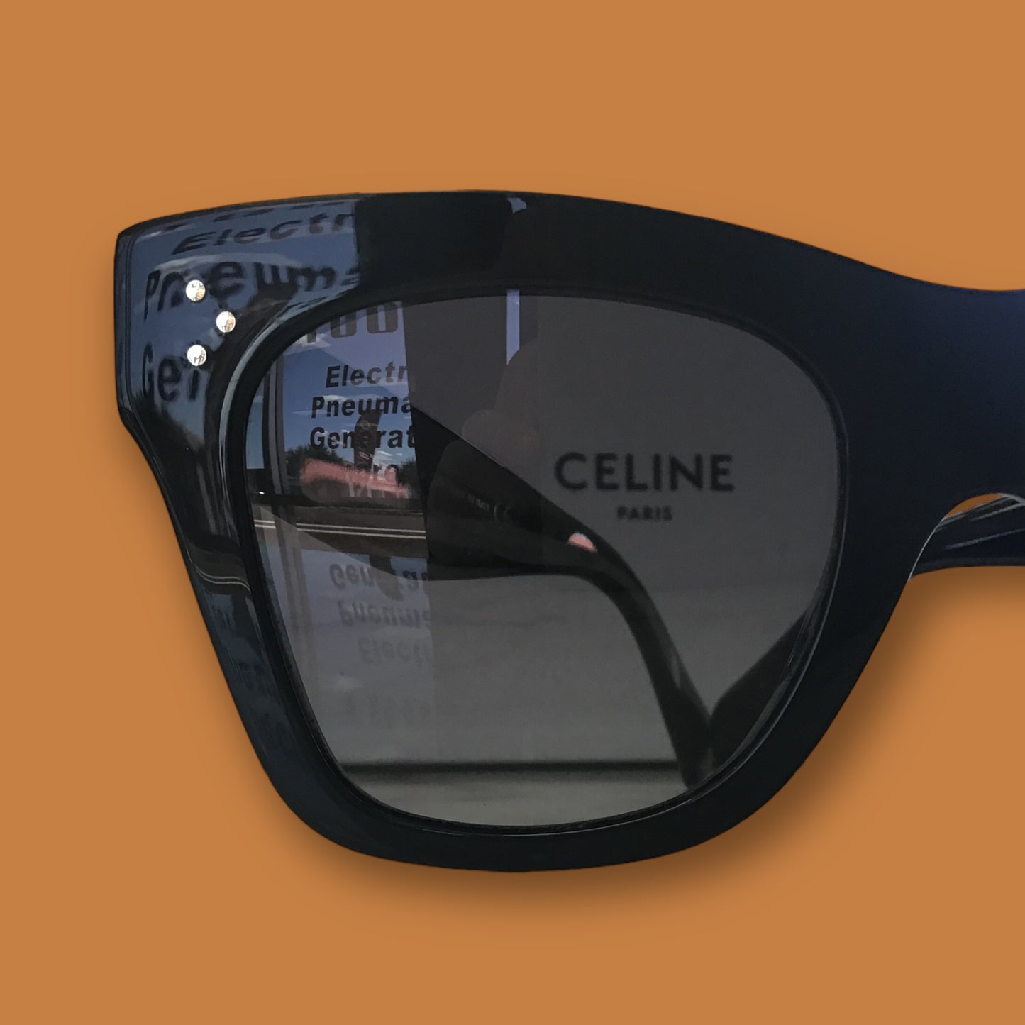RESALE Celine Paris Bold 3 Dots CL4004IN Wayfarer Polarized Black Sunglasses