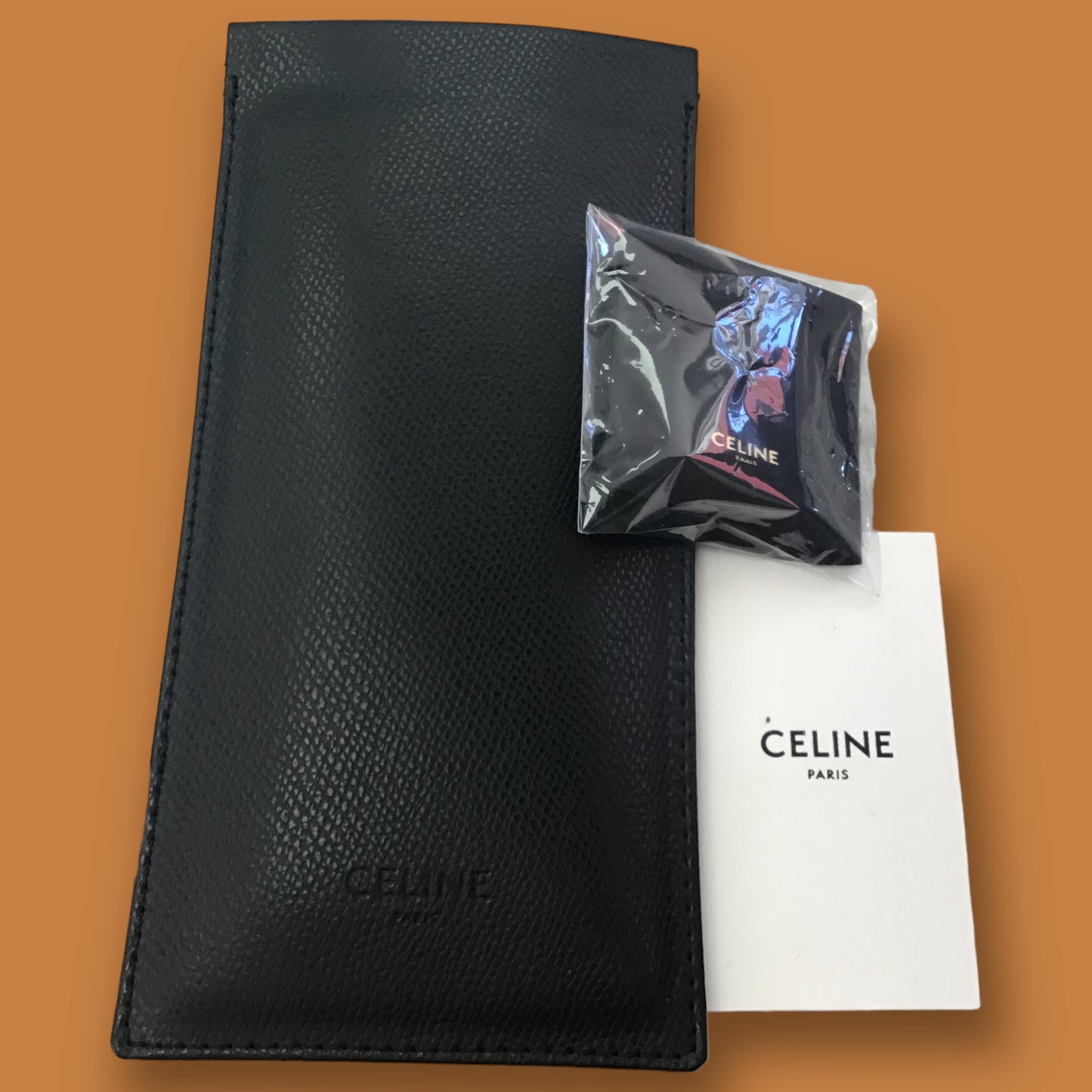 RESALE Celine Paris Bold 3 Dots CL4004IN Wayfarer Polarized Black Sunglasses