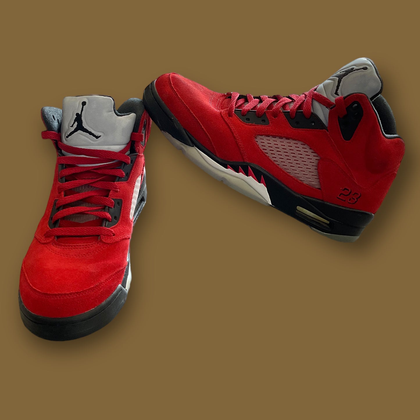 RESALE - NIKE MICHAEL JORDAN AIR JORDAN 5 RETRO SE DD0587-600 RAGING BULL *Size 9* w/ Shoe Box