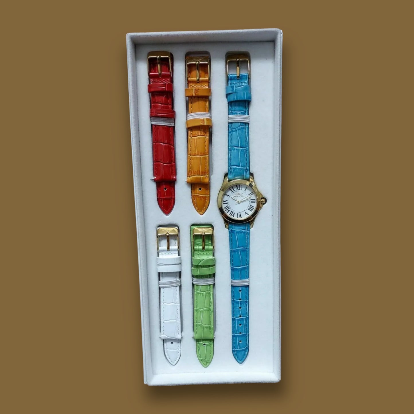 RESALE Invicta Special Edition Angel Lady Watch - With 5 Watch Bands - Quartz Watch