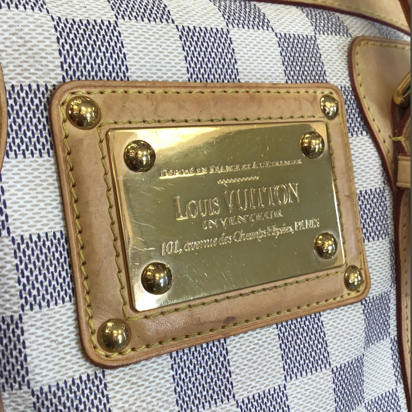 RESALE Louis Vuitton Damier Azur Canvas Berkeley Bag