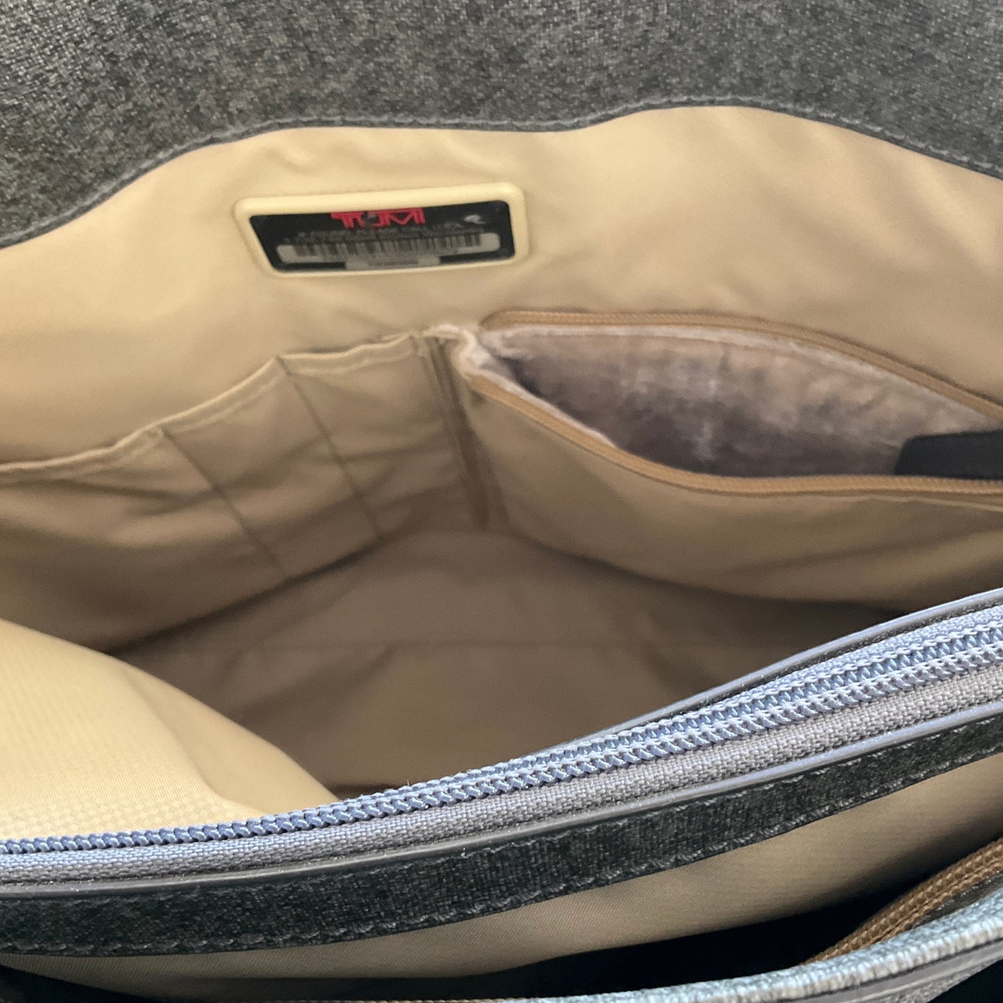 RESALE Tumi Sinclair Tegan Business Tote Handbag Purse in Grey