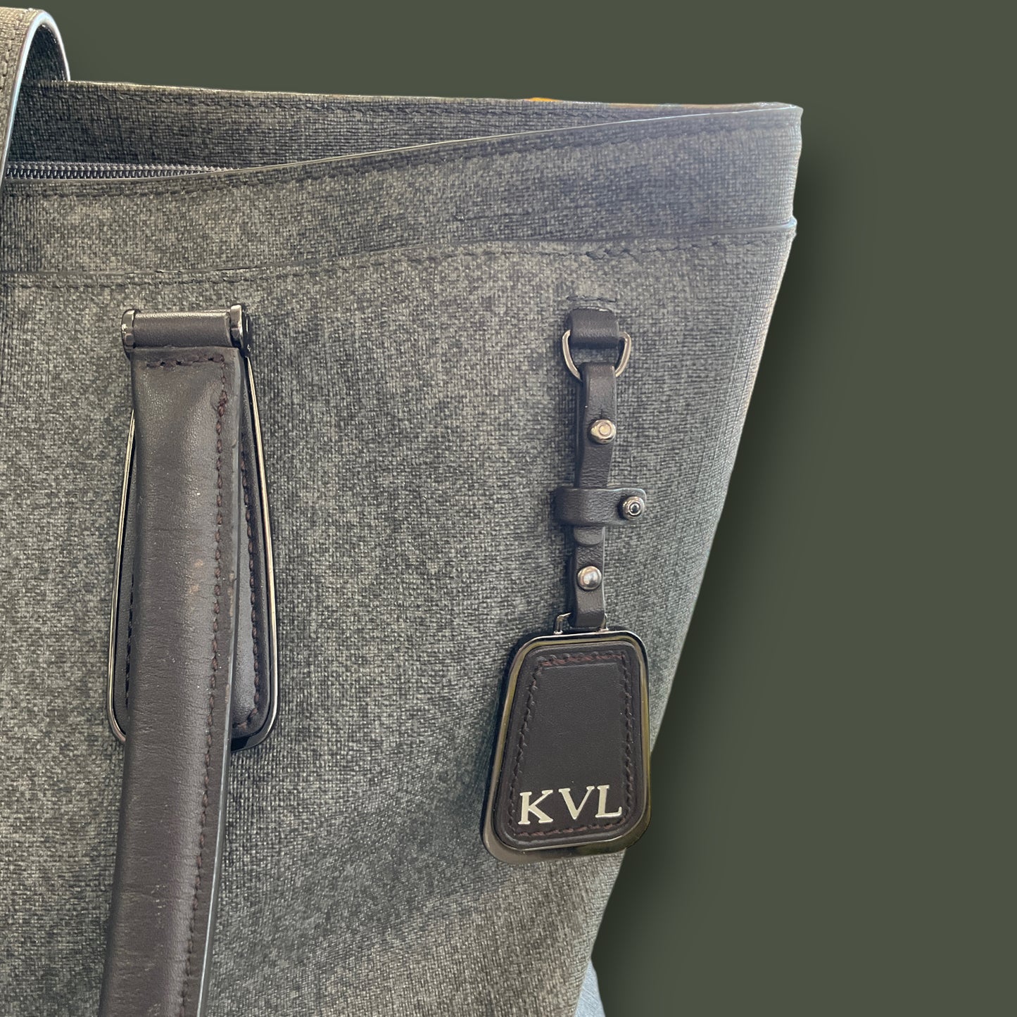 RESALE Tumi Sinclair Tegan Business Tote Handbag Purse in Grey
