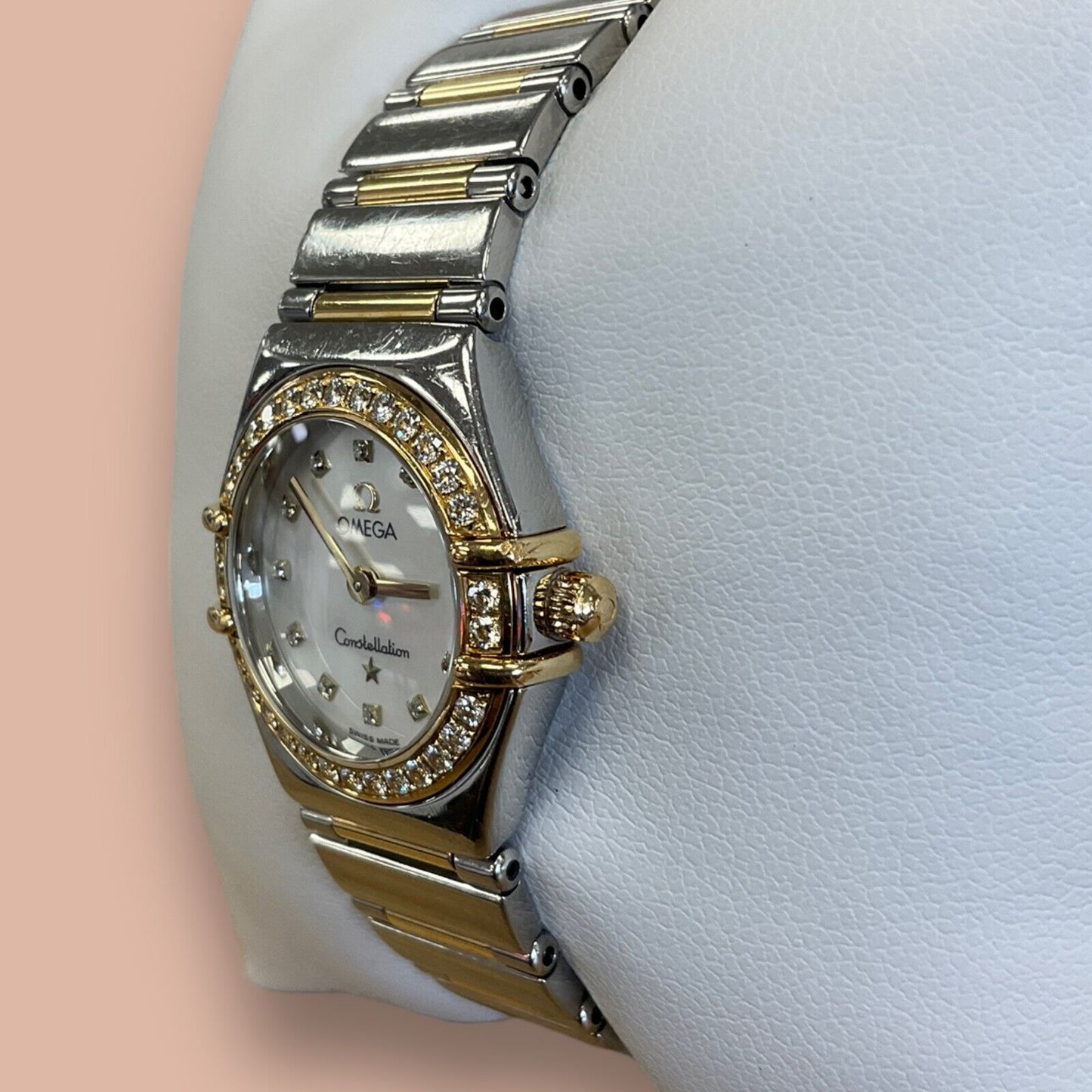 RESALE Omega Constellation '95 Diamond Bezel Gold and Stainless Steel Women's Watch
