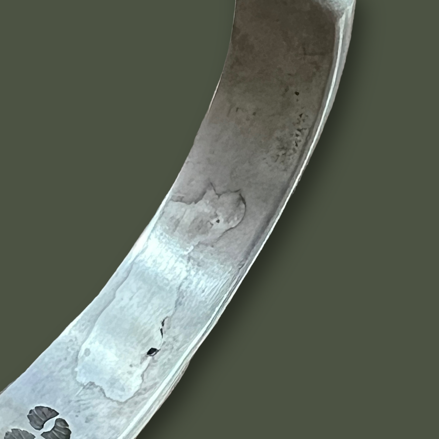 RESALE Heavy Sterling Silver Native Cuff Bracelet by Bruce Morgan