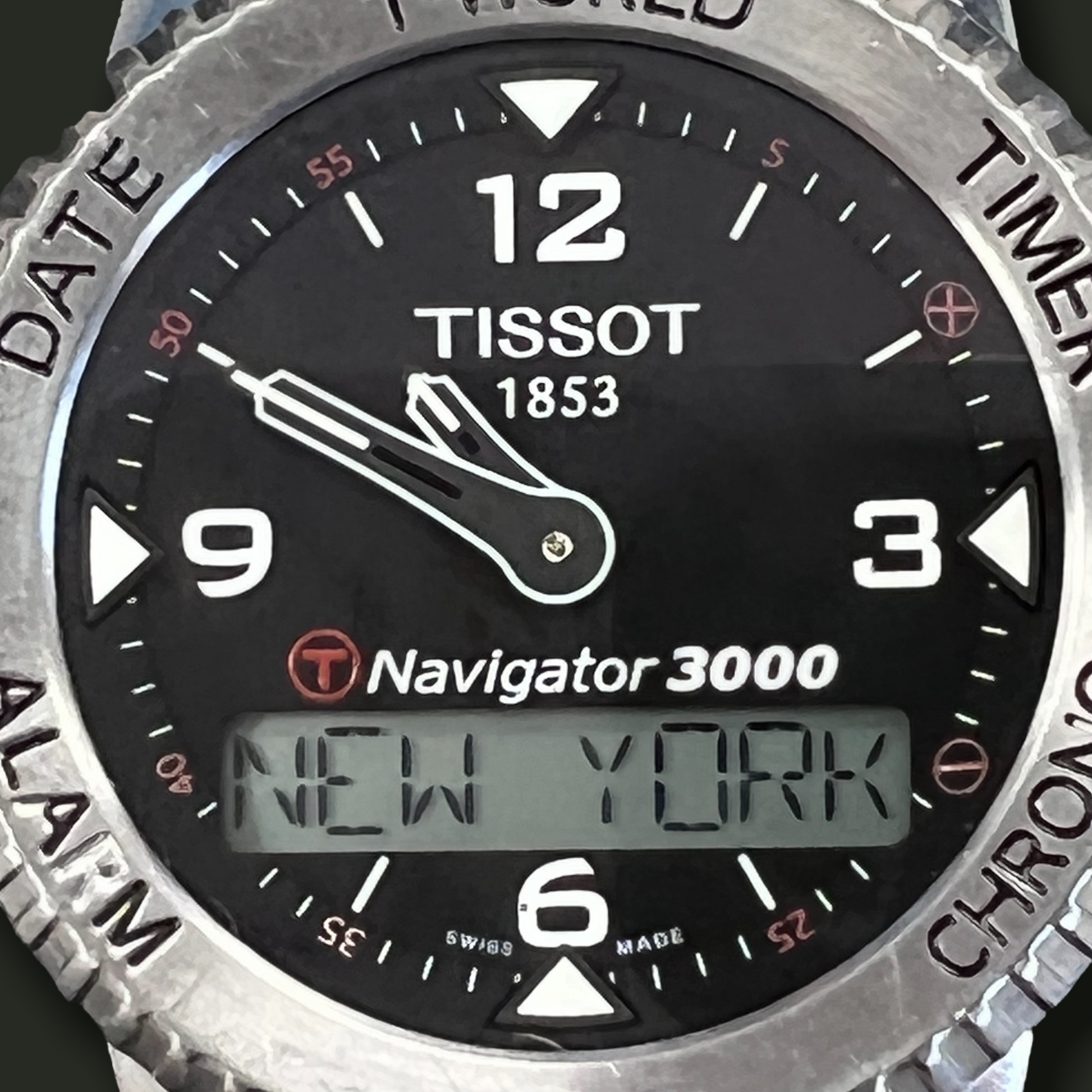 RESALE TISSOT 1853 Quartz Watch NAVIGATOR 3000 T Touch Stainless